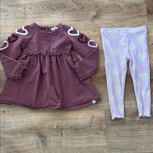 Kids Heart Pattern Matching Set - Purple and Pink